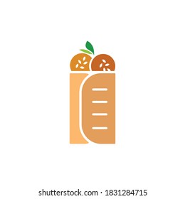 falafel vector icon design template
