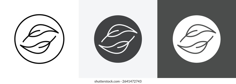 falcate icon set vector art