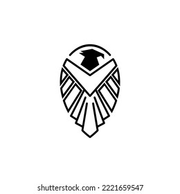 Falco logo with line design , army logos
