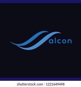 Falcon Abstract Logo vector element. Falcon Logotype