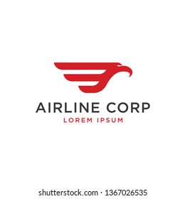 falcon airline logo template