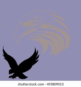 falcon background - vector illustrator
