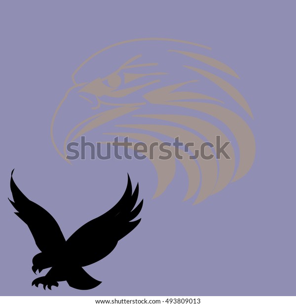 Falcon Background Vector Illustrator Stock Vector Royalty Free