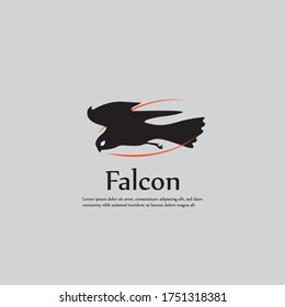 Logo-Design für Falcon-Vogel-Fliege