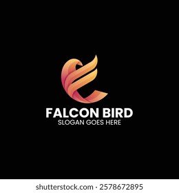 Falcon Bird Gradient Colorful Logo