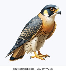 Falcon bird illustration vector design 