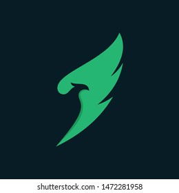 Falcon Bird Logo abstract design vector template. 