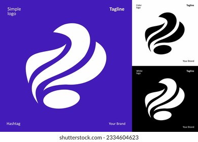 Falcon Bird Logo design abstract vector Template. Flying Eagle logotype concept icon.