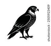 The Falcon Bird Logo Design Illustration Vector EPS File is a sleek and dynamic graphic that captures the power and grace of a falcon in flight. Ideal for branding, this vector design 