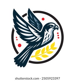 The Falcon Bird Logo Design Illustration Vector EPS File is a sleek and dynamic graphic that captures the power and grace of a falcon in flight. Ideal for branding, this vector design 