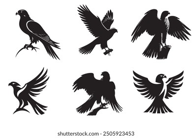 The Falcon Bird Logo Design Illustration Vector EPS File is a sleek and dynamic graphic that captures the power and grace of a falcon in flight. Ideal for branding, this vector design 