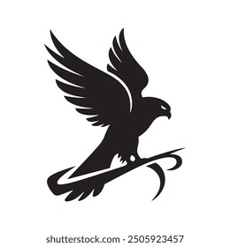 The Falcon Bird Logo Design Illustration Vector EPS File is a sleek and dynamic graphic that captures the power and grace of a falcon in flight. Ideal for branding, this vector design 