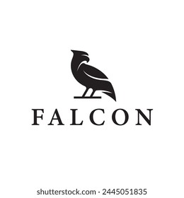 Falcon bird silhouette illustration mark logo