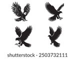 Falcon Bird Silhouette illustration Vector design 4 File