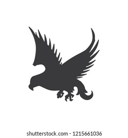 Falcon bird vector icon