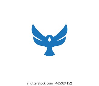 Falcon bird, vector logo in a modern style.