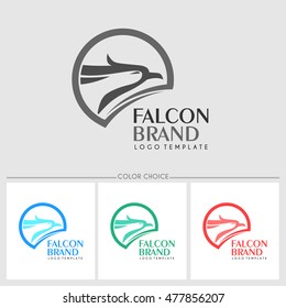 Falcon Brand logo template. Vector illustration.eps.10