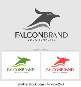 Falcon Brand logo template. Vector illustration.eps.10