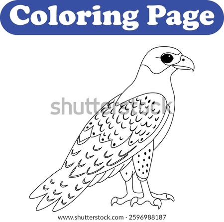 Falcon  Coloring Page for kits