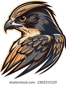 A Falcon Cute, vector, art, Animal