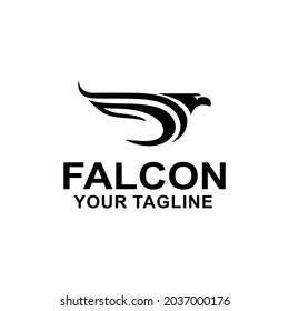 falcon- eagle abstrack logo vector icon template illustration