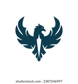 falcon eagle abstract logo icon vector design graphic