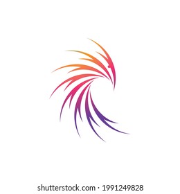 Falcon eagle bird illustration logo design