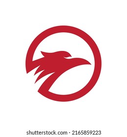 Falcon eagle bird illustration logo design