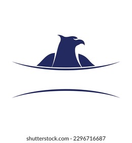 Falcon eagle bird illustration logo design