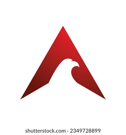 Falcon eagle bird illustration logo design