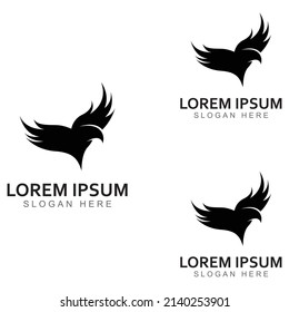 Falcon Eagle Bird logo and symbol illustration