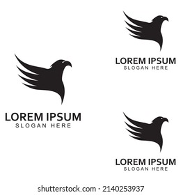 Falcon Eagle Bird logo and symbol illustration