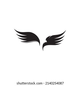 Falcon Eagle Bird logo and symbol illustration