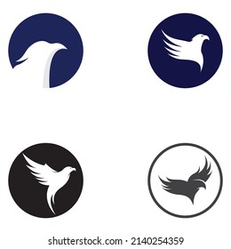 Falcon Eagle Bird logo and symbol illustration