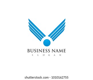 Falcon Eagle Bird Logo Template