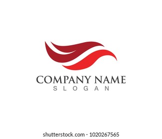 Falcon Eagle Bird Logo Template vector icon
