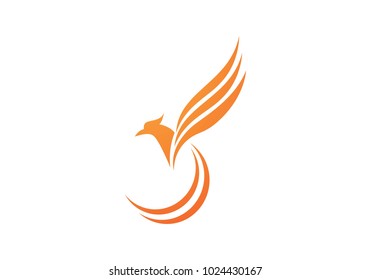 Falcon Eagle Bird Logo Template vector icon