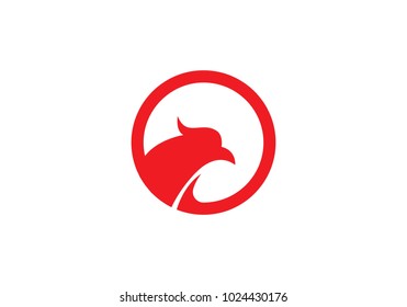 Falcon Eagle Bird Logo Template vector icon