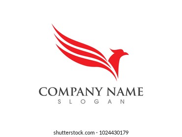 Falcon Eagle Bird Logo Template vector icon