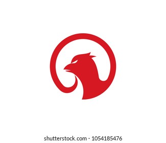 Falcon Eagle Bird Logo Template vector icon