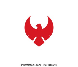 Falcon Eagle Bird Logo Template vector icon