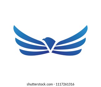 Falcon Eagle Bird Logo Template vector icon