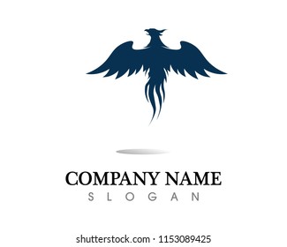 Falcon Eagle Bird Logo Template vector icon
