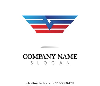 Falcon Eagle Bird Logo Template vector icon
