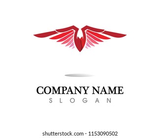 Falcon Eagle Bird Logo Template vector icon