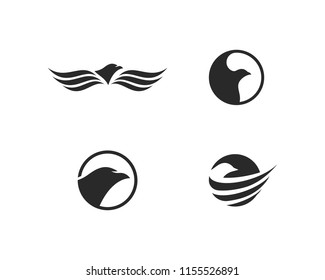 Falcon Eagle Bird Logo Template vector icon