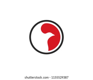 Falcon Eagle Bird Logo Template vector icon