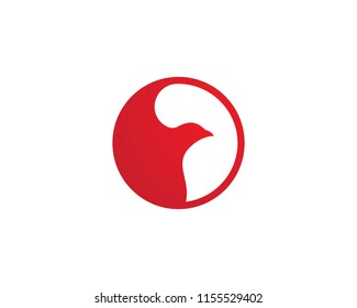 Falcon Eagle Bird Logo Template vector icon