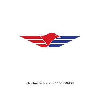 Falcon Eagle Bird Logo Template vector icon