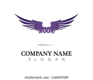 Falcon Eagle Bird Logo Template vector icon
